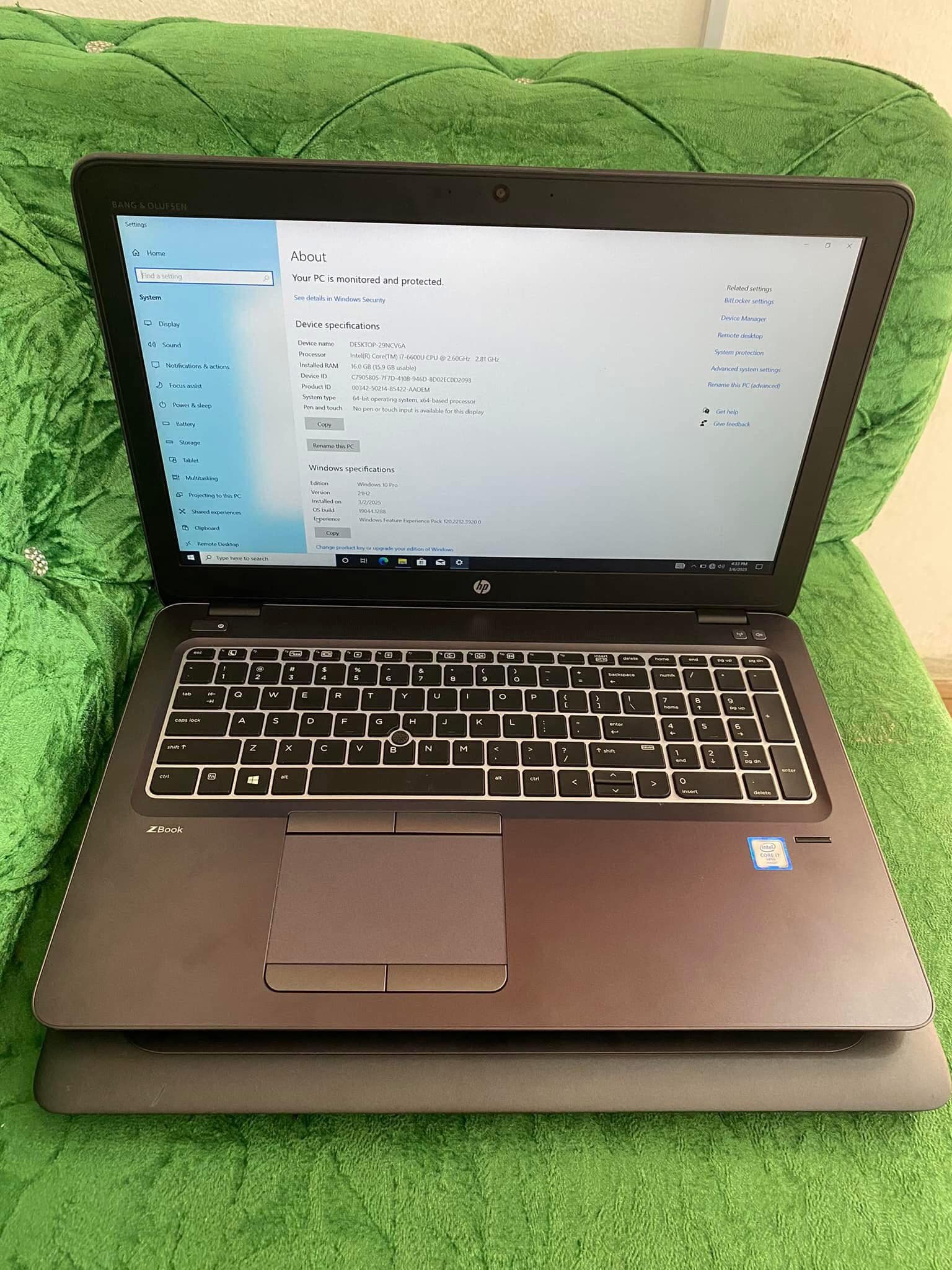 HP ZBook 15u G3 Specification/Price in Nigeria